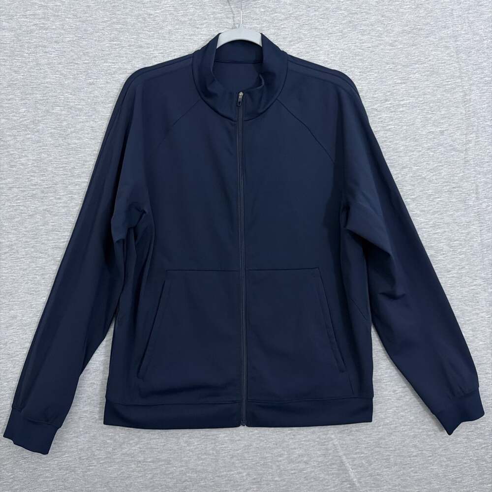 Lululemon Pace Breaker Luxtreme Track Jacket Mens Medium Blue Zip Up LM3FL1S